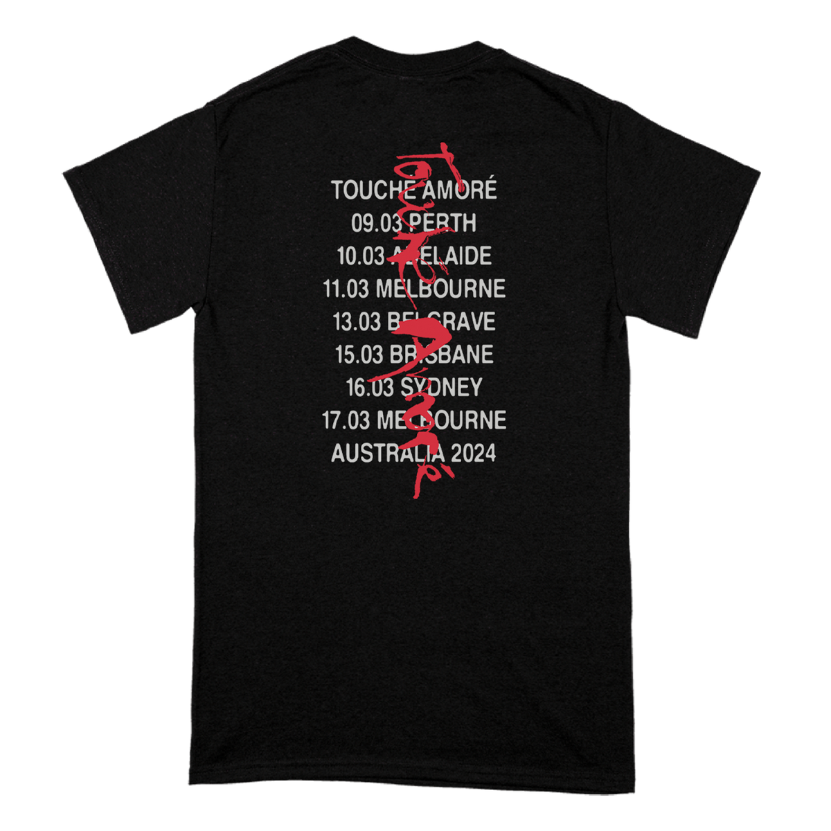 Touché Amoré "Diver Tour" TShirt Imprint Merch