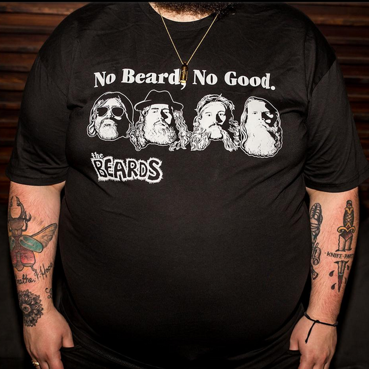 The Beards "No Beard No Good" T-Shirt - Imprint Merch